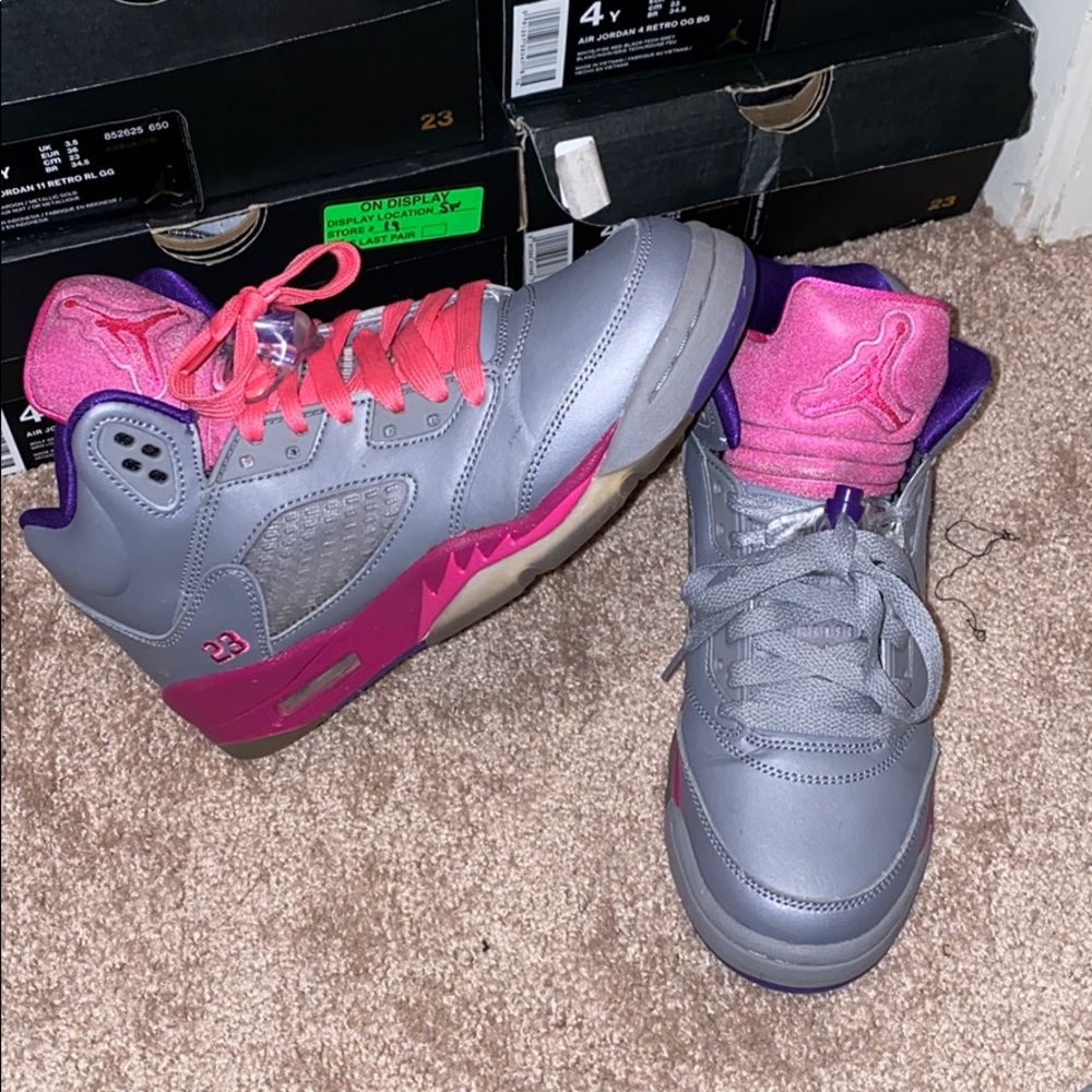 Girls Air Jordans 5’s